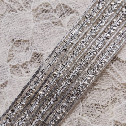 Shimmer Stripes - Silver