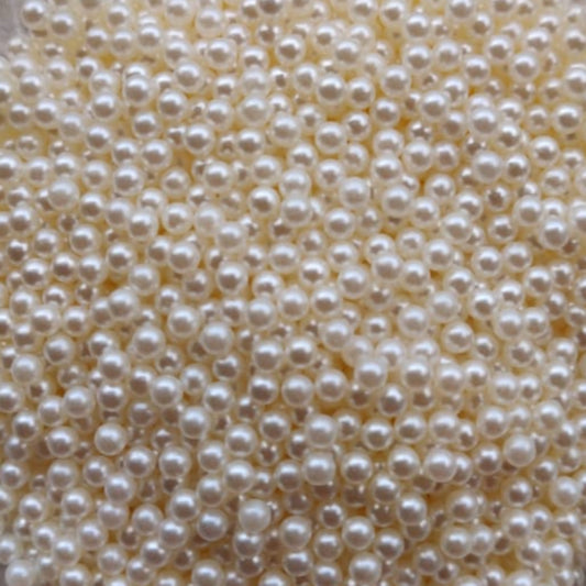 Acrylic Pearl - Without Hole - Off White