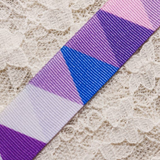 Triangle Ribbon - Purple