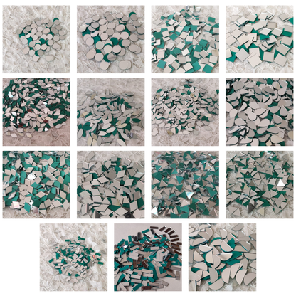 Kit 25 - Mirror Kit for Lippan Art - 9 Shapes - 15 Sizes (2190 pcs)