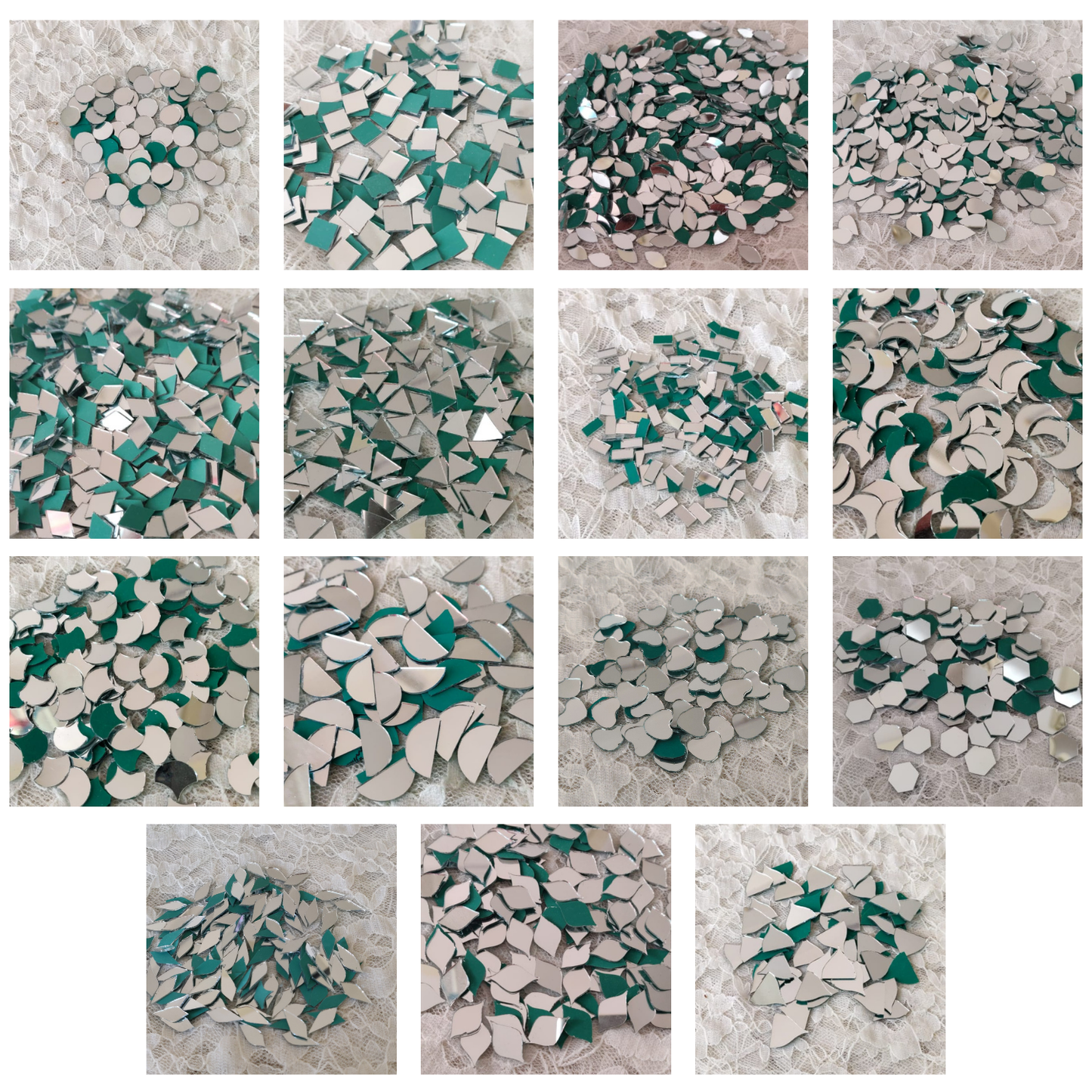 Kit 26 - Mirror Kit for Lippan Art - 15 Shapes (1650 pcs)