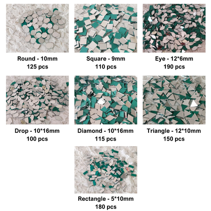 Kit 26 - Mirror Kit for Lippan Art - 15 Shapes (1650 pcs)