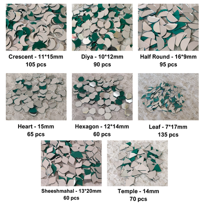 Kit 26 - Mirror Kit for Lippan Art - 15 Shapes (1650 pcs)