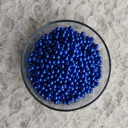 Acrylic Pearl With Hole - Royal Blue