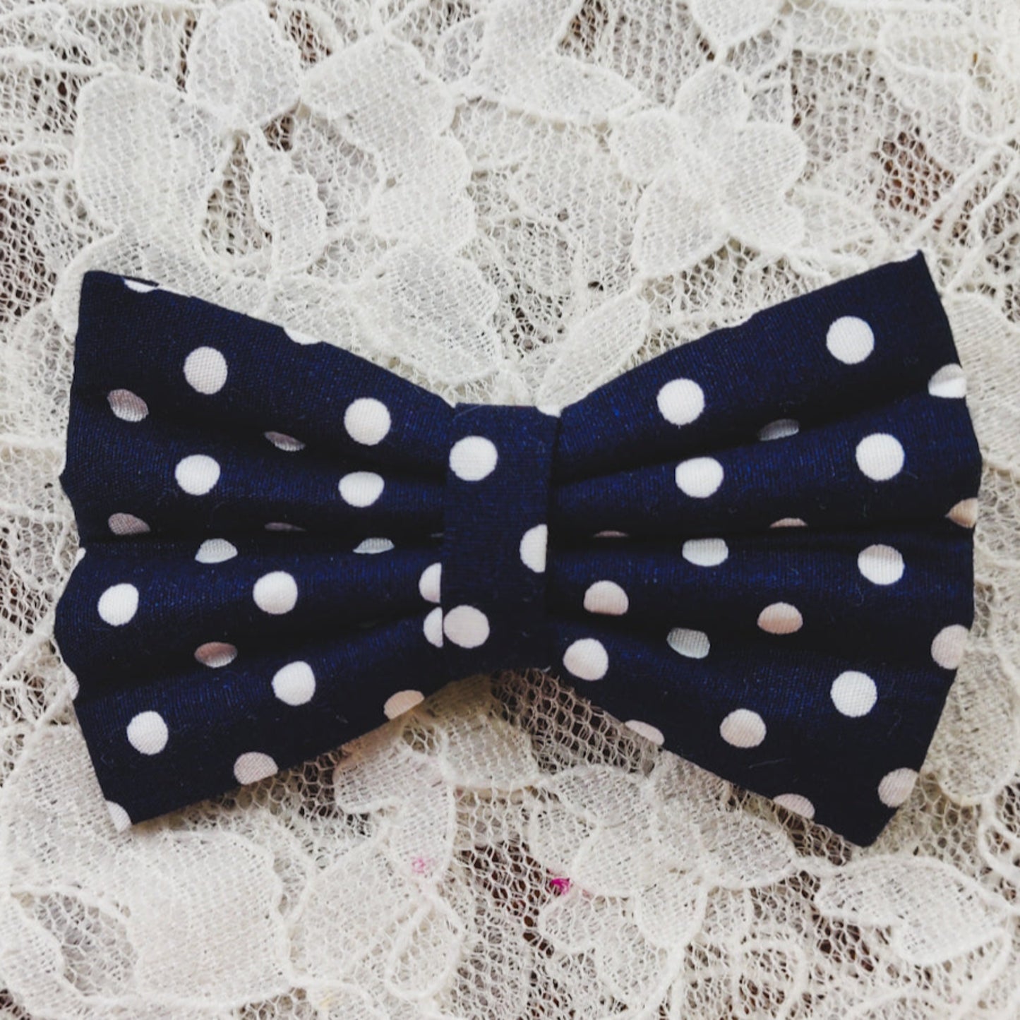 Anika Navy Blue Polka Dot