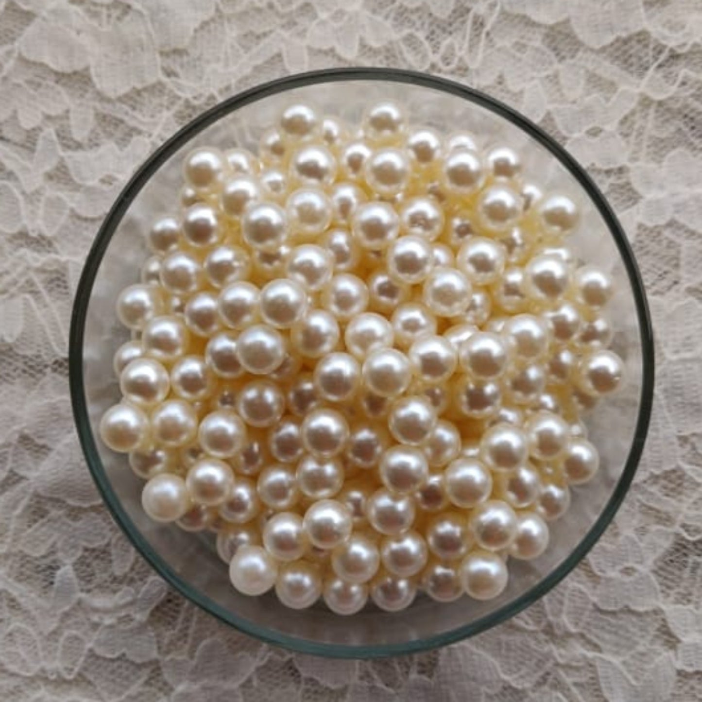 Acrylic Pearl - Without Hole - Off White