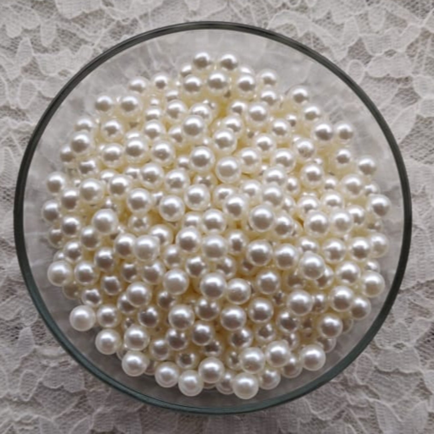 Acrylic Pearl - Without Hole - Off White