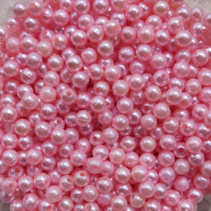 Acrylic Pearl With Hole - Light Pink