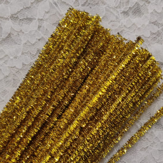 Glitter Pipe Cleaner - Gold