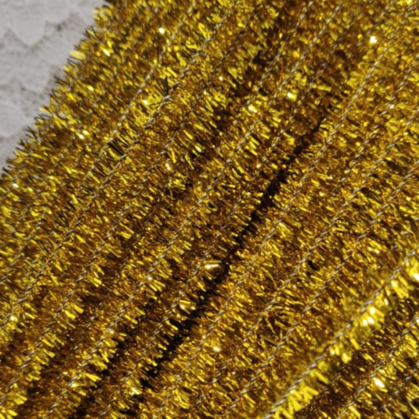 Glitter Pipe Cleaner - Gold