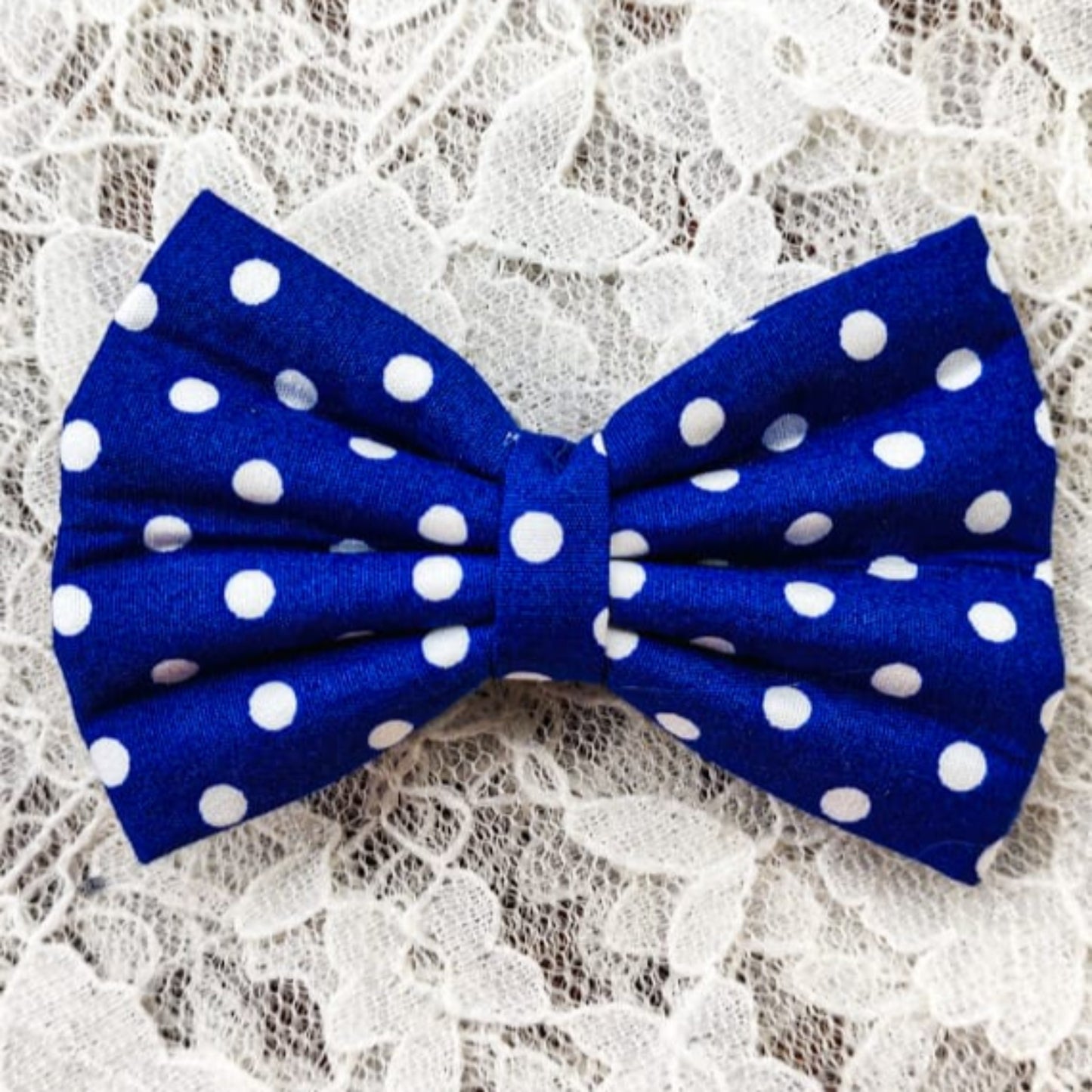 Anika Dark Blue Polka Dot