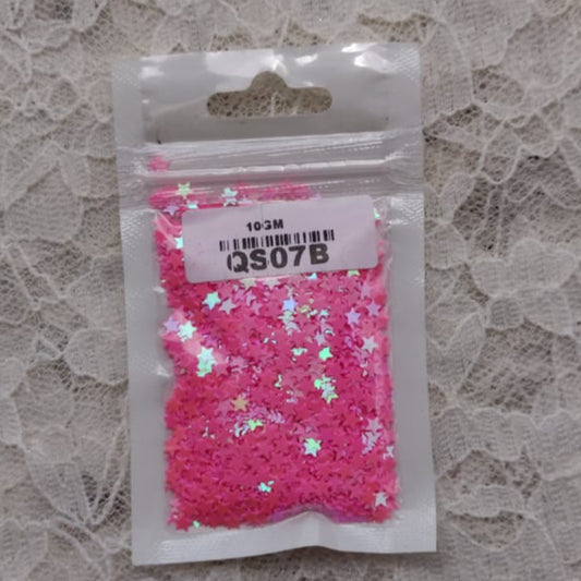 Sequins - Star - Pink