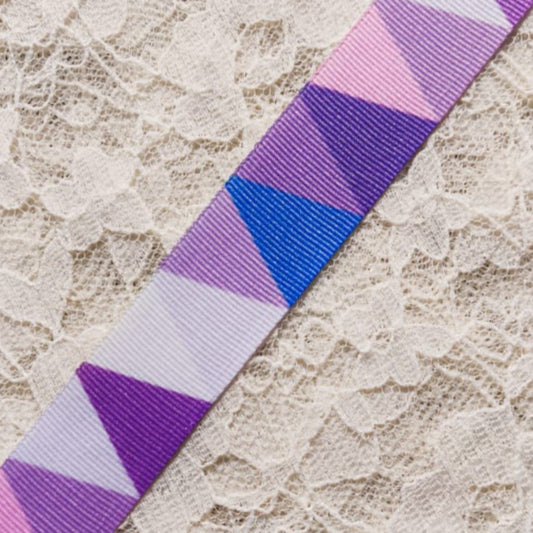 Triangle Ribbon - Purple